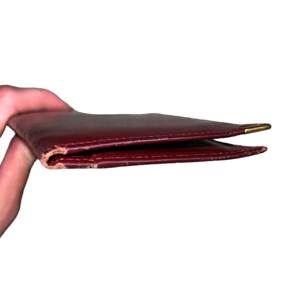 {Cartier Long Bifold Wallet in Bordeaux Burgundy Leather} - Picture 2 of 12